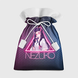 Мешок для подарков Незуко Камадо в треугольнике, цвет: 3D-принт