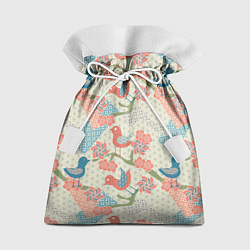 Мешок для подарков Традиционный японский орнамент, цвет: 3D-принт
