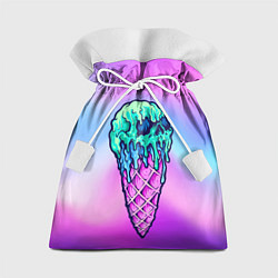 Мешок для подарков Мороженое Ice Scream Череп Z, цвет: 3D-принт