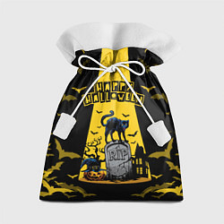 Мешок для подарков Кот на кладбище, цвет: 3D-принт