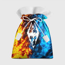 Мешок для подарков TES SKYRIM BATTLE FIRE БИТВА ОГНЕЙ, цвет: 3D-принт