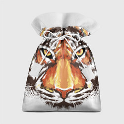 Мешок для подарков Морда тигра от John Art, цвет: 3D-принт