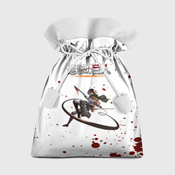 Мешок для подарков Атака Микаса с брызгами - Атака на титанов, цвет: 3D-принт