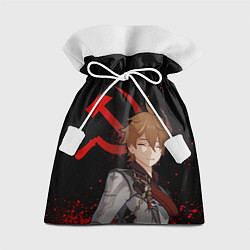 Мешок для подарков ТАРТАЛЬЯ СНЕЖНАЯ ЧЕРНЫЙ, цвет: 3D-принт