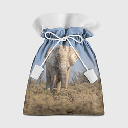 Мешок для подарков Африканский белый слон, цвет: 3D-принт
