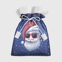 Мешок для подарков САНТА ХИПСТЕР SANTA HIPSTER, цвет: 3D-принт