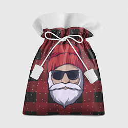 Мешок для подарков SANTA HIPSTER САНТА ХИПСТЕР, цвет: 3D-принт