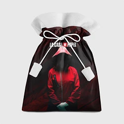 Мешок для подарков Бумажный дом Человек в капюшоне, цвет: 3D-принт