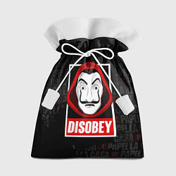 Мешок для подарков LA CASA DE PAPEL DISOBEY БУМАЖНЫЙ ДОМ, цвет: 3D-принт