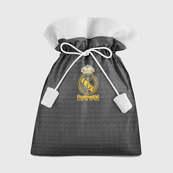 Мешок для подарков Real Madrid graphite theme, цвет: 3D-принт