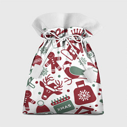 Мешок для подарков НовоГодный, цвет: 3D-принт