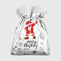 Мешок для подарков Santa Dabbing идет снег, цвет: 3D-принт