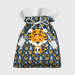 Мешок для подарков Вязаный тигренок, цвет: 3D-принт