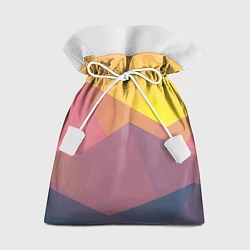 Мешок для подарков Рассвет в горах искусства, цвет: 3D-принт