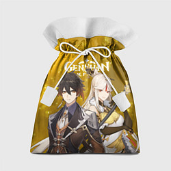 Мешок для подарков ДЖУН ЛИ И НИН ГУАН GENSHIN IMPACT, цвет: 3D-принт