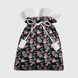 Мешок для подарков Абстрактный черно-розовый узор, цвет: 3D-принт