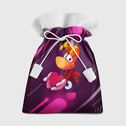 Мешок для подарков Rayman держит сердце в руках, цвет: 3D-принт