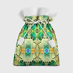 Мешок для подарков Green abstract 3d, цвет: 3D-принт