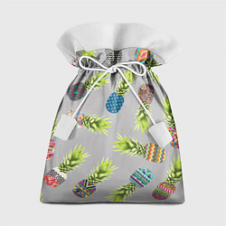 Мешок для подарков Узорные ананасы, цвет: 3D-принт
