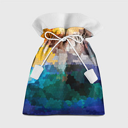 Мешок для подарков Осенний мозаичный узор, цвет: 3D-принт