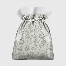 Подарочный мешок Морские Котики: Серый