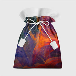 Мешок для подарков Разноцветный абстрактный дым, цвет: 3D-принт