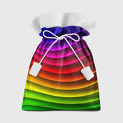 Мешок для подарков Color line neon pattern Abstraction Summer 2023, цвет: 3D-принт