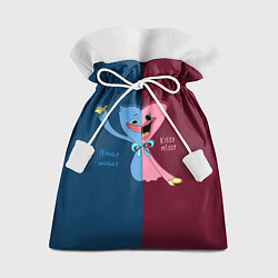 Мешок для подарков POPPY PLAYTIME HAGGY WAGGY AND KISSY MISSY, цвет: 3D-принт