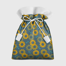 Мешок для подарков Абстрактные подсолнухи, цвет: 3D-принт