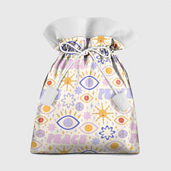 Подарочный мешок ХИППИ ПАТТЕРН В СТИЛЕ 70х