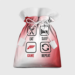 Мешок для подарков Eat Sleep Forza Horizon Repeat, цвет: 3D-принт
