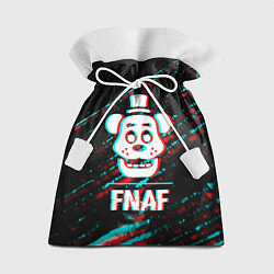 Мешок для подарков FNAF в стиле Glitch Баги Графики на темном фоне, цвет: 3D-принт