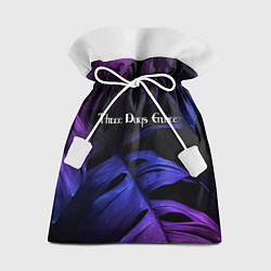 Мешок для подарков Three Days Grace Neon Monstera, цвет: 3D-принт