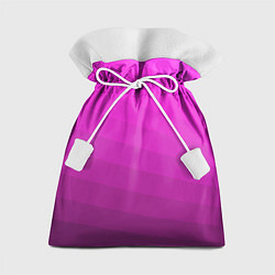 Мешок для подарков Розовый неоновый полосатый узор Pink neon, цвет: 3D-принт