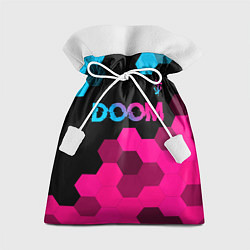 Мешок для подарков Doom Neon Gradient, цвет: 3D-принт