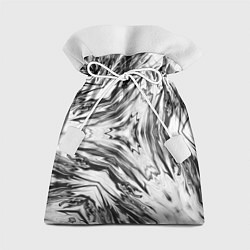 Мешок для подарков Черно-белый абстрактный узор Трио, цвет: 3D-принт