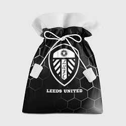 Мешок для подарков Leeds United sport на темном фоне, цвет: 3D-принт