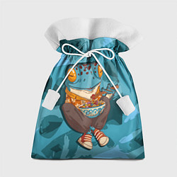 Мешок для подарков Бизнес-ланч лягухи, цвет: 3D-принт