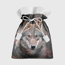 Мешок для подарков Волк с грустными глазами, цвет: 3D-принт