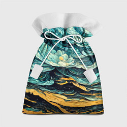 Мешок для подарков Пейзаж в стиле Ван Гога, цвет: 3D-принт