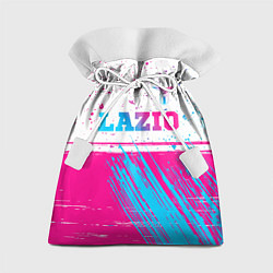 Мешок для подарков Lazio neon gradient style: символ сверху, цвет: 3D-принт