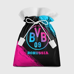 Мешок для подарков Borussia - neon gradient, цвет: 3D-принт