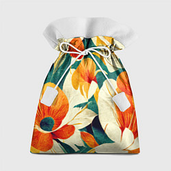 Мешок для подарков Винтажный цветочный рисунок, цвет: 3D-принт