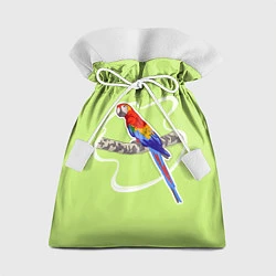 Мешок для подарков Яркий попугай Ара, цвет: 3D-принт
