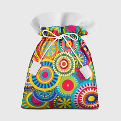 Мешок для подарков Мандала-Цветы, цвет: 3D-принт