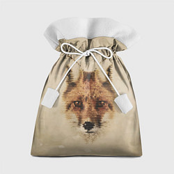 Мешок для подарков Полигональная голова лисы, цвет: 3D-принт