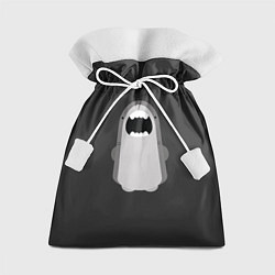 Мешок для подарков Акула Черный фон, цвет: 3D-принт