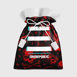 Мешок для подарков OneRepublic rock glitch, цвет: 3D-принт
