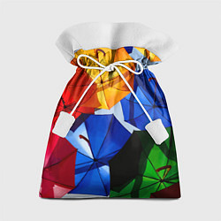 Мешок для подарков Разноцветные зонтики, цвет: 3D-принт