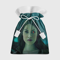 Мешок для подарков Женщина - киборг, цвет: 3D-принт